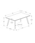 MN-971217    DINING TABLE - WALNUT VENEER 36"X 60"
