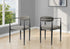 MN-991228    Dining Chair, 32" Height, Set Of 2, Upholstered, Side, Dining Room, Kitchen, Grey Fabric, Black Metal, Contemporary, Modern