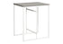 MN-U871241    Dining Table, 32" Rectangular, Counter Height, Small, Laminate Top, Kitchen, Grey Laminate, White Metal, Contemporary, Modern
