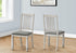 MN-U931256    Dining Chair, 38" Height, Set Of 2, Side, Upholstered, Kitchen, Dining Room, Antique Grey, Grey Fabric, Transitional