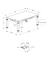 MN-K991264    DINING TABLE - ANTIQUE WHITE VENEER 36"X 60"