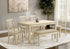 MN-K991264    DINING TABLE - ANTIQUE WHITE VENEER 36"X 60"