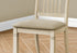 MN-U931265    Dining Chair, 38" Height, Set Of 2, Side, Upholstered, Kitchen, Dining Room, Antique White, Beige Linen Look, Transitional