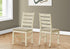 MN-U281336    Dining Chair, 38" Height, Dining Room, Kitchen, Set Of 2, Side, Upholstered, Antique White, Beige Linen Look, Transitional