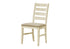 MN-U281336    Dining Chair, 38" Height, Dining Room, Kitchen, Set Of 2, Side, Upholstered, Antique White, Beige Linen Look, Transitional
