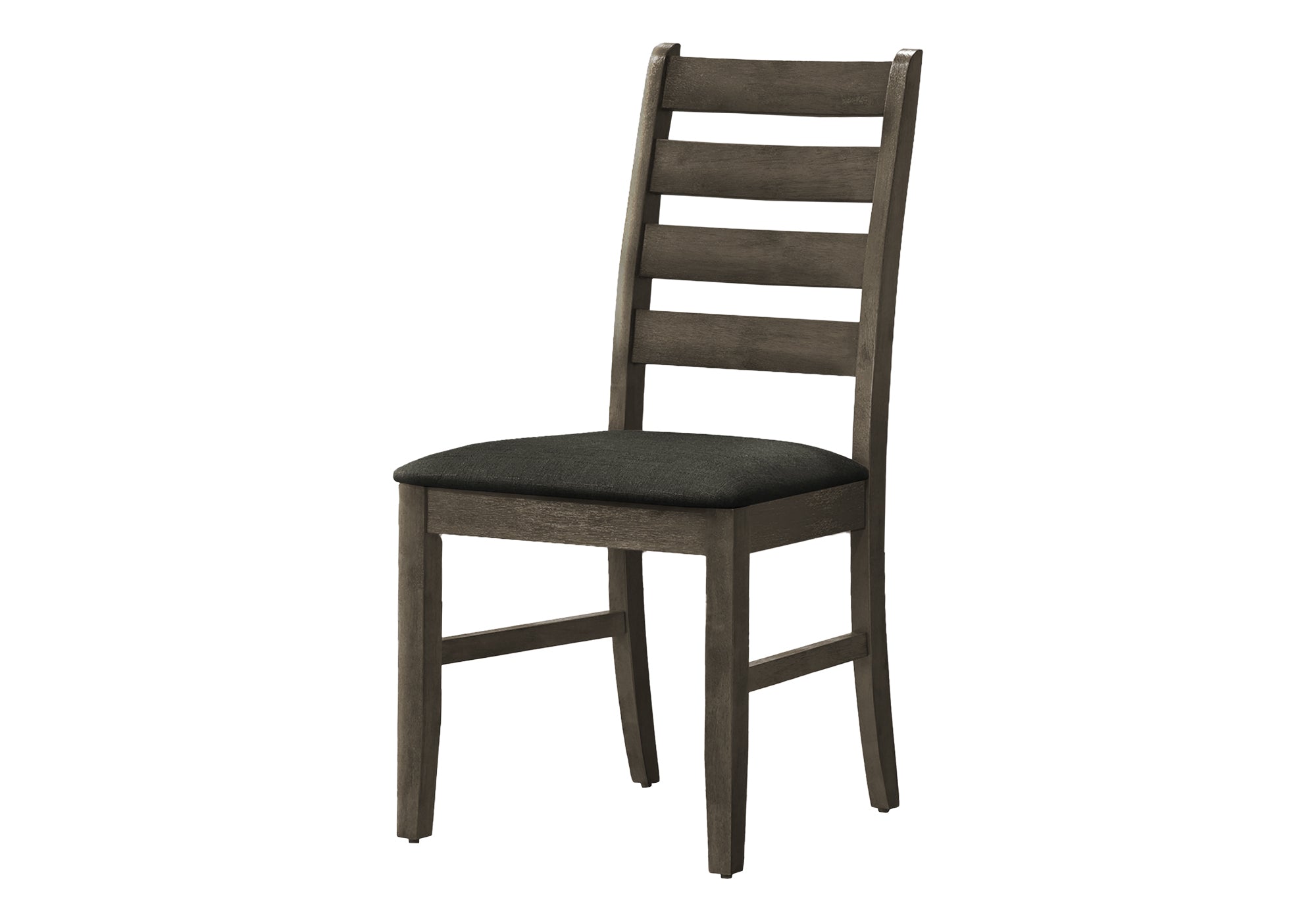 MN-U281347    Dining Chair, 38" Height, Dining Room, Kitchen, Set Of 2, Side, Upholstered, Antique Grey, Grey Fabric, Transitional