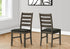 MN-U281347    Dining Chair, 38" Height, Dining Room, Kitchen, Set Of 2, Side, Upholstered, Antique Grey, Grey Fabric, Transitional