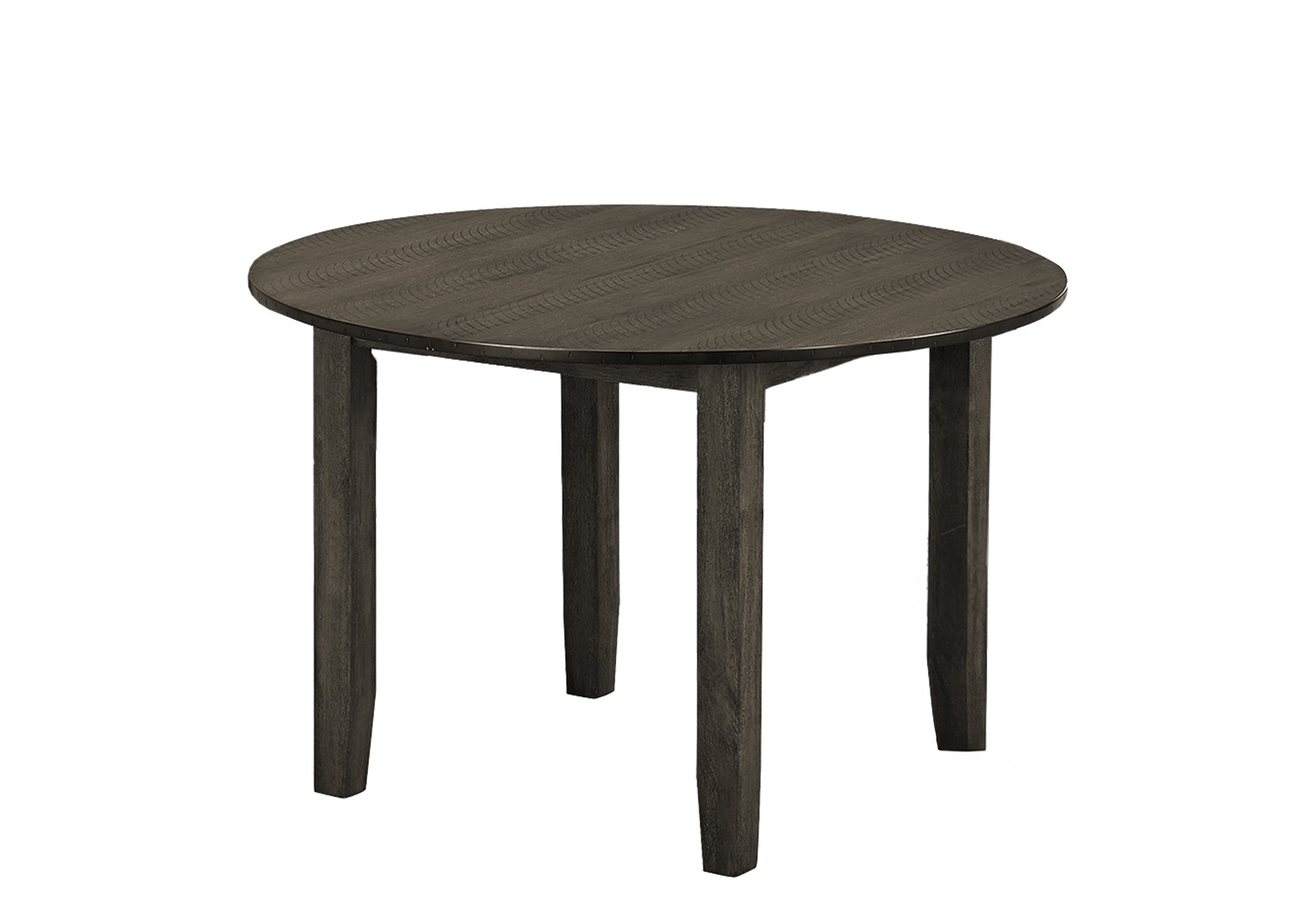 MN-461348    Dining Table, 48" Round, Veneer Top, Dining Room, Kitchen, Grey Veneer, Transitional