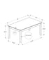 MN-U271354    DINING TABLE - ANTIQUE CHERRY VENEER 36"X 60"
