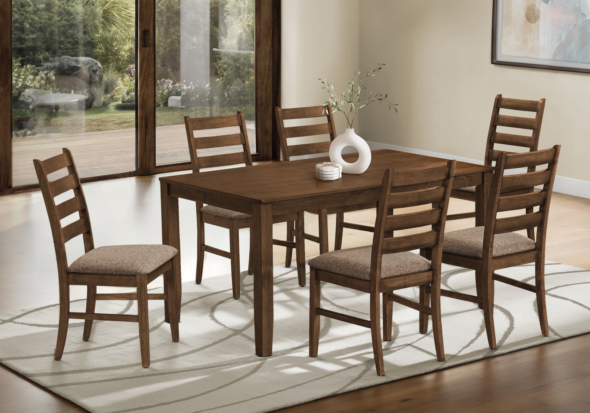 MN-U271354    DINING TABLE - ANTIQUE CHERRY VENEER 36"X 60"