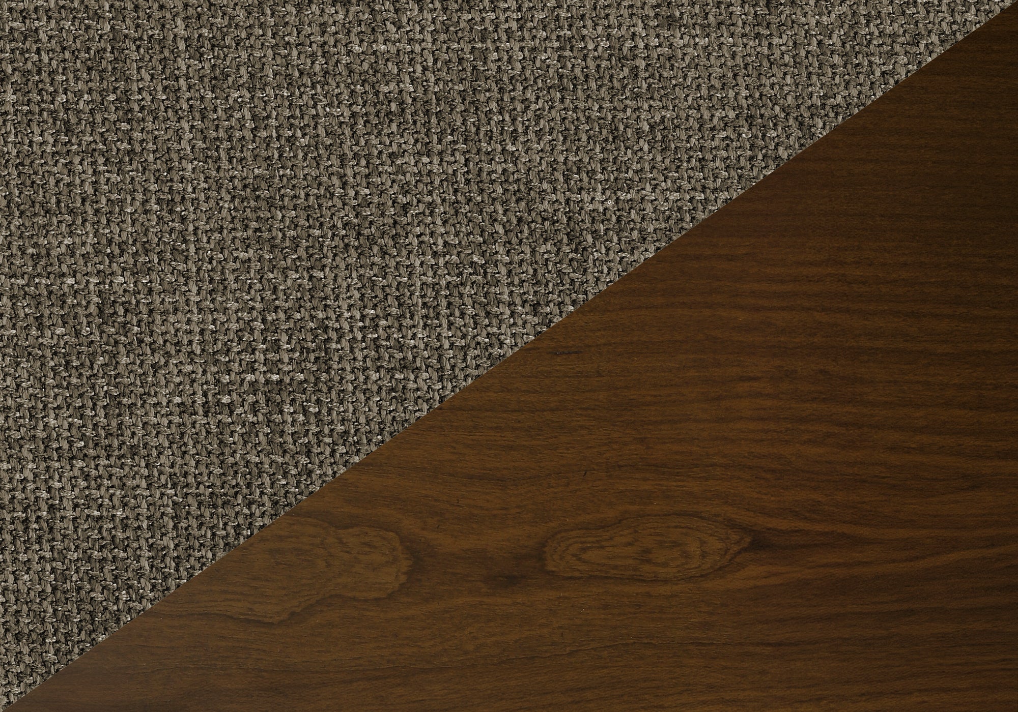 MN-541368    Dining Chair, 30" Height, Set Of 2, Side, Upholstered, Kitchen, Dining Room, Dark Walnut, Brown Fabric, Mid Century, Modern