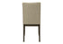 MN-L631378    Dining Chair, 37" Height, Set Of 2, Upholstered, Dining Room, Kitchen, Brown Fabric, Grey Solid Wood, Transitional