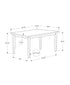 MN-441381    DINING TABLE - ANTIQUE GREY VENEER 36"X 72"COUNTER HEIGHT