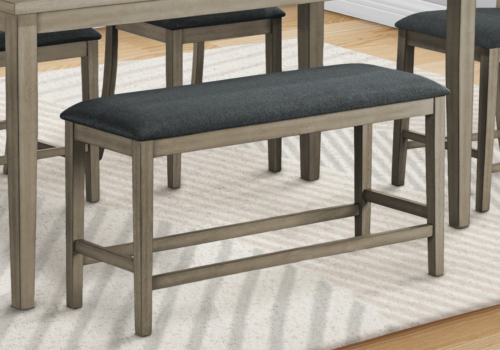 MN-461383    Bench, 42" Rectangular, Dining Room, Kitchen, Upholstered, Wood, Transitional