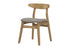MN-831385    Dining Chair, 30" Height, Set Of 2, Side, Upholstered, Kitchen, Dining Room, Light Walnut, Brown Fabric, Mid Century, Modern