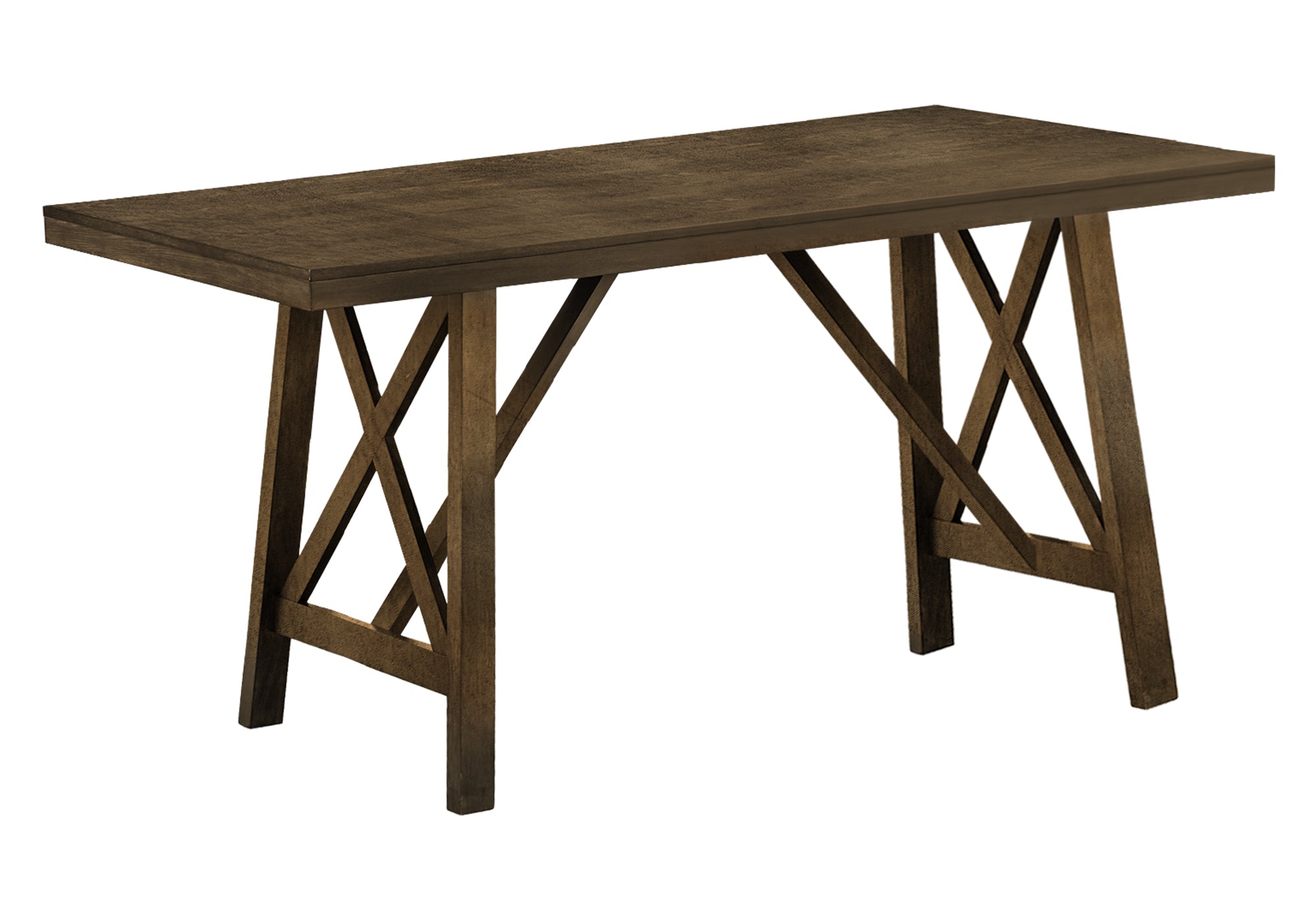 MN-471387    DINING TABLE - DARK WALNUT VENEER 36"X 72"COUNTER HEIGHT
