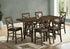 MN-471387    DINING TABLE - DARK WALNUT VENEER 36"X 72"COUNTER HEIGHT