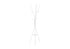 MN-H852009    Coat Rack, 72"h, Bedroom, Entryway, Hall Tree, 6 Hooks, White Metal, Contemporary, Modern