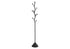 MN-902020    Coat Rack, Hall Tree, 8 Hooks, Entryway, 72"h, Bedroom, Black Metal, Contemporary