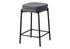 MN-F612226    Barstool, Counter Height, Set Of 2, Kitchen, Grey Fabric, Black Metal, Contemporary, Modern
