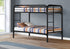 MN-U542230K    BUNK BED - TWIN / TWIN SIZE / BLACK METAL