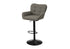 MN-822331    Barstool, Set Of 2, Adjustable, Swivel, Bar Height, Counter Height, Kitchen, Taupe Fabric, Black Metal, Contemporary, Modern