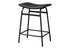 MN-U812384    Barstool, Counter Height, Set Of 2, Kitchen, Black Leather Look, Black Metal, Contemporary, Modern