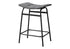 MN-U812385    Barstool, Counter Height, Set Of 2, Kitchen, Grey Fabric, Black Metal, Contemporary, Modern