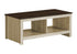 MN-432508    Coffee Table, 44"l, Cocktail, Accent, Storage, Rectangular, Living Room, Beige Oak Laminate, Dark Brown Oak Laminate, Contemporary