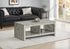 MN-462512    Coffee Table, 44"l, Cocktail, Rectangular, Living Room, Rustique Grey Laminate, Transitional