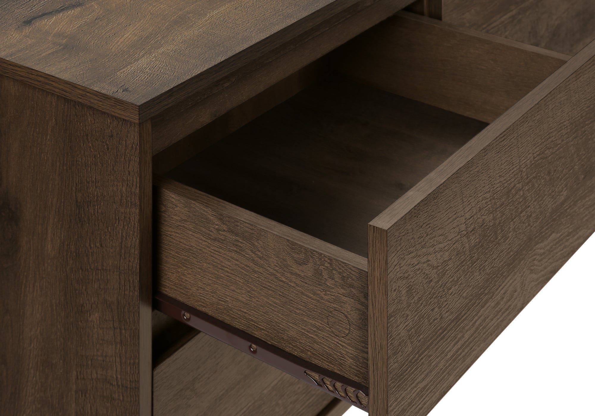 MN-652718    Tv Stand, 72 Inch, Console, Media Entertainment Center, Storage Drawers, Storage Cabinet, Brown Laminate, Transitional