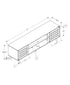 MN-692719    Tv Stand, 72 Inch, Console, Media Entertainment Center, Storage Cabinet, Living Room, Bedroom, Walnut Laminate, Transitional