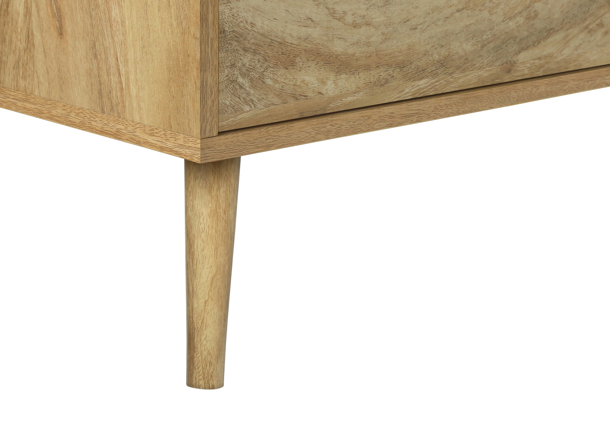 MN-672722    Tv Stand, 72 Inch, Console, Media Entertainment Center, Storage Drawers, Storage Cabinet, Walnut Laminate, Mid Century