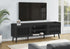 MN-732724    Tv Stand, 72 Inch, Console, Media Entertainment Center, Storage Cabinet, Living Room, Bedroom, Black Laminate, Wood Legs, Transitional