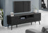 MN-852754    Tv Stand, 72 Inch, Console, Media Entertainment Center, Storage Drawer, Black Laminate, Mid Century, Modern