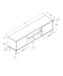 MN-J922777    Tv Stand, 72 Inch, Console, Media Entertainment Center, Storage Cabinet, Living Room, Bedroom, Natural Laminate, Wood Legs, Contemporary