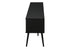 MN-L892783    Tv Stand, 72 Inch, Media Entertainment Center, Storage Cabinet, Console, Storage Shelves, Bedroom, Living Room, Black Laminate, Contemporary
