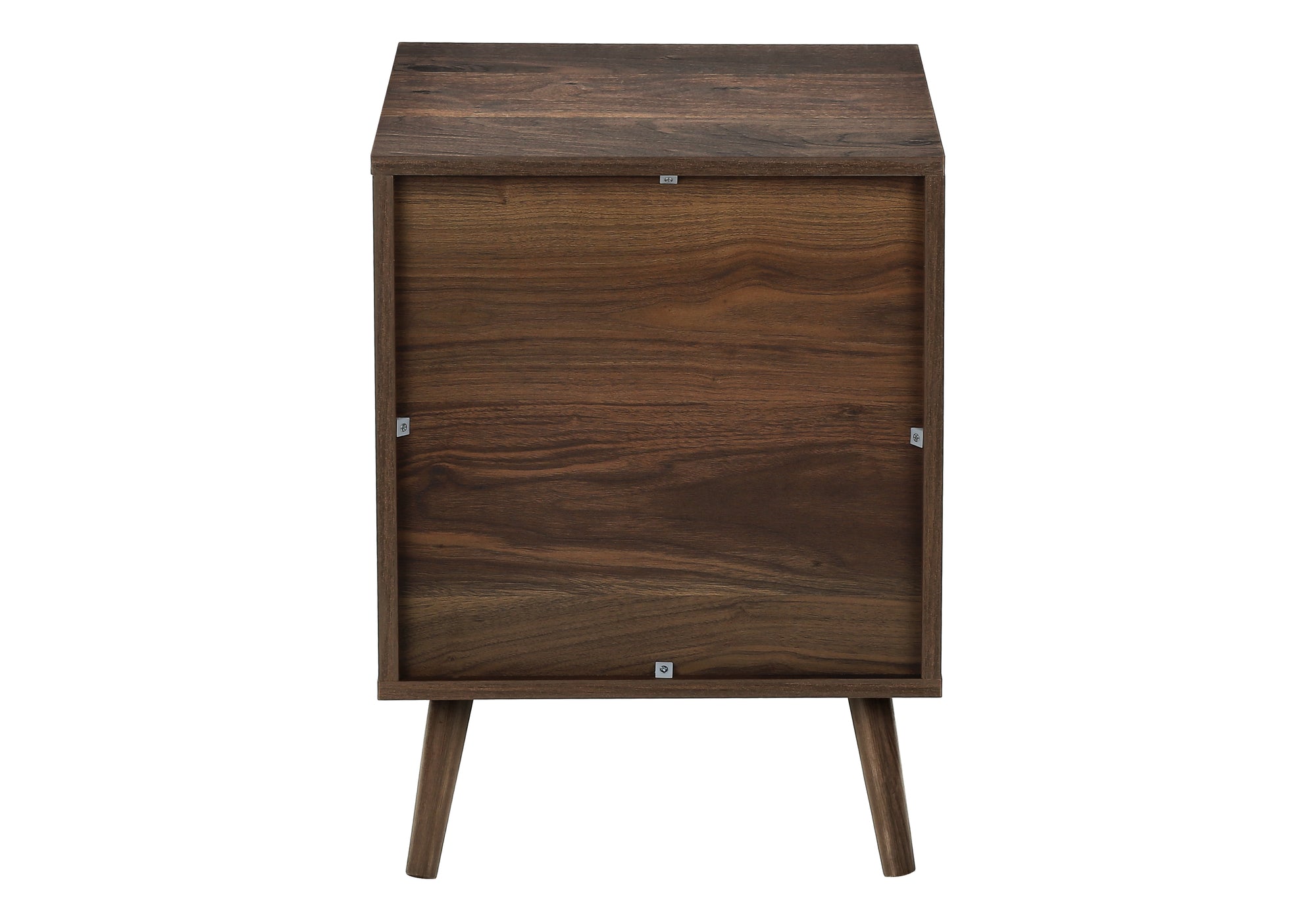 MN-922788    Accent Table, End, Side Table, Small, Storage, Lamp, Walnut Laminate, Modern