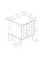 MN-922788    Accent Table, End, Side Table, Small, Storage, Lamp, Walnut Laminate, Modern