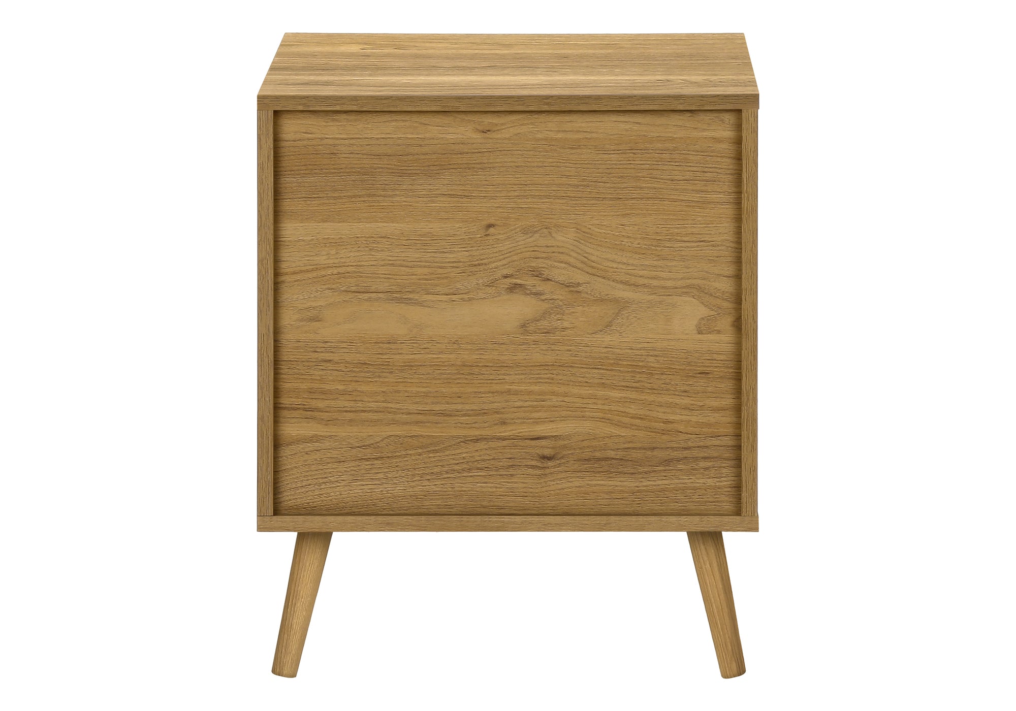 MN-942794    Accent Table, End, Storage, Small, Side, Living Room, Lamp, Light Walnut Laminate, Seagrass, Modern