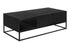 MN-192826    Coffee Table, 48"l, Cocktail, Lift-top, Rectangular, Storage, Living Room, Accent, Black Laminate, Black Metal, Contemporary, Modern
