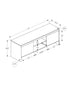 MN-222833    Tv Stand, 72 Inch, Console, Media Entertainment Center, Storage Cabinet, Living Room, Bedroom, Dark Walnut Laminate, Contemporary, Modern