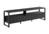 MN-M202845    Tv Stand, 72 Inch, Media Entertainment Center, Storage Drawers, Black Laminate, Black Metal, Contemporary, Modern