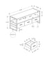 MN-M202846    Tv Stand, 72 Inch, Media Entertainment Center, Storage Drawers, Cream Stone Laminate, Black Metal, Contemporary, Modern