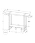 MN-442881    Accent Table, Console, Entryway, Narrow, Sofa, Living Room, Bedroom, Mango Wood-look Laminate, Black Metal, Contemporary, Modern