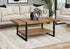MN-472884    Coffee Table, Accent, Cocktail, Rectangular, Living Room, 48"l, Mango Wood-look, Black Metal, Contemporary, Modern