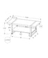 MN-472884    Coffee Table, Accent, Cocktail, Rectangular, Living Room, 48"l, Mango Wood-look, Black Metal, Contemporary, Modern