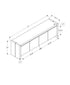 MN-552885    Tv Stand, 72 Inch, Console, Storage Cabinet, Media Entertainment Center, Living Room, Bedroom, Natural Laminate, Contemporary, Modern