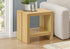 MN-572887    Accent Table, 20"h, 2 Tier, End, Side Table, Side, Nightstand, Living Room, Bedroom, Natural Oak Laminate, Contemporary, Modern