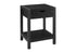 MN-A983202    Accent Table, 24"h, 2 Tier, End, Side Table, Nightstand, Lamp, Storage Drawer, Black Oak Laminate, Black Metal, Contemporary